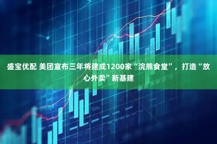 盛宝优配 美团宣布三年将建成1200家“浣熊食堂”，打造“放心外卖”新基建